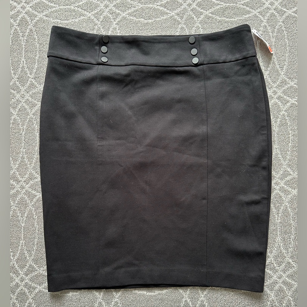 Black Knee-Length Pencil Skirt for Work NWT
